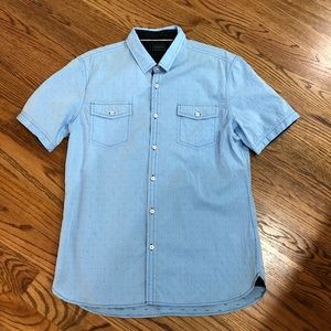 EUC 7 Diamonds Button Up